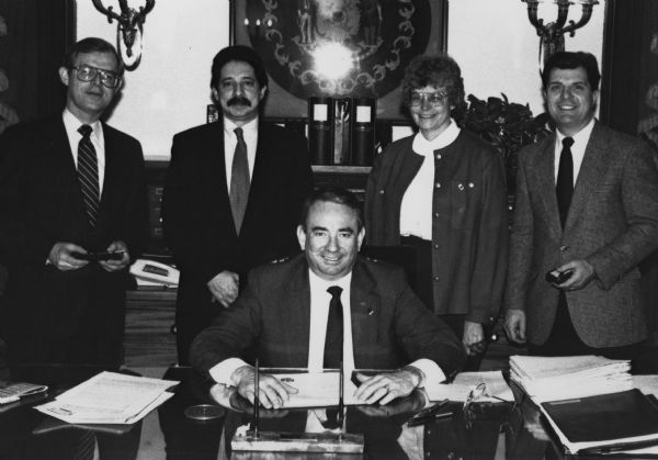 1990 - Mayor Soglin and Gov. Thompson